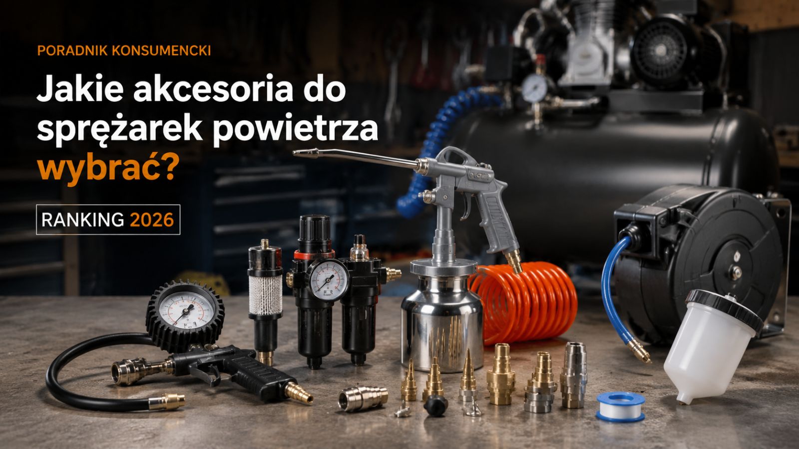Jakie akcesoria do sprężarek powietrza wybrać? Ranking 2026