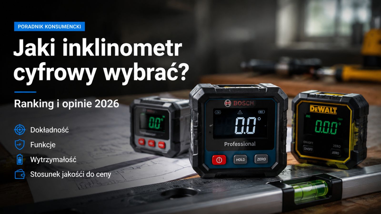 Jaki inklinometr cyfrowy wybrać? Ranking i opinie 2026