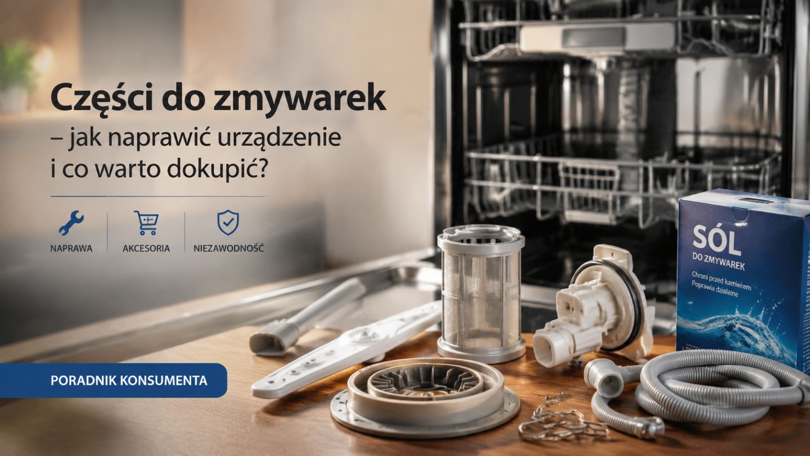 Części do zmywarek – jak naprawić urządzenie i co warto dokupić?