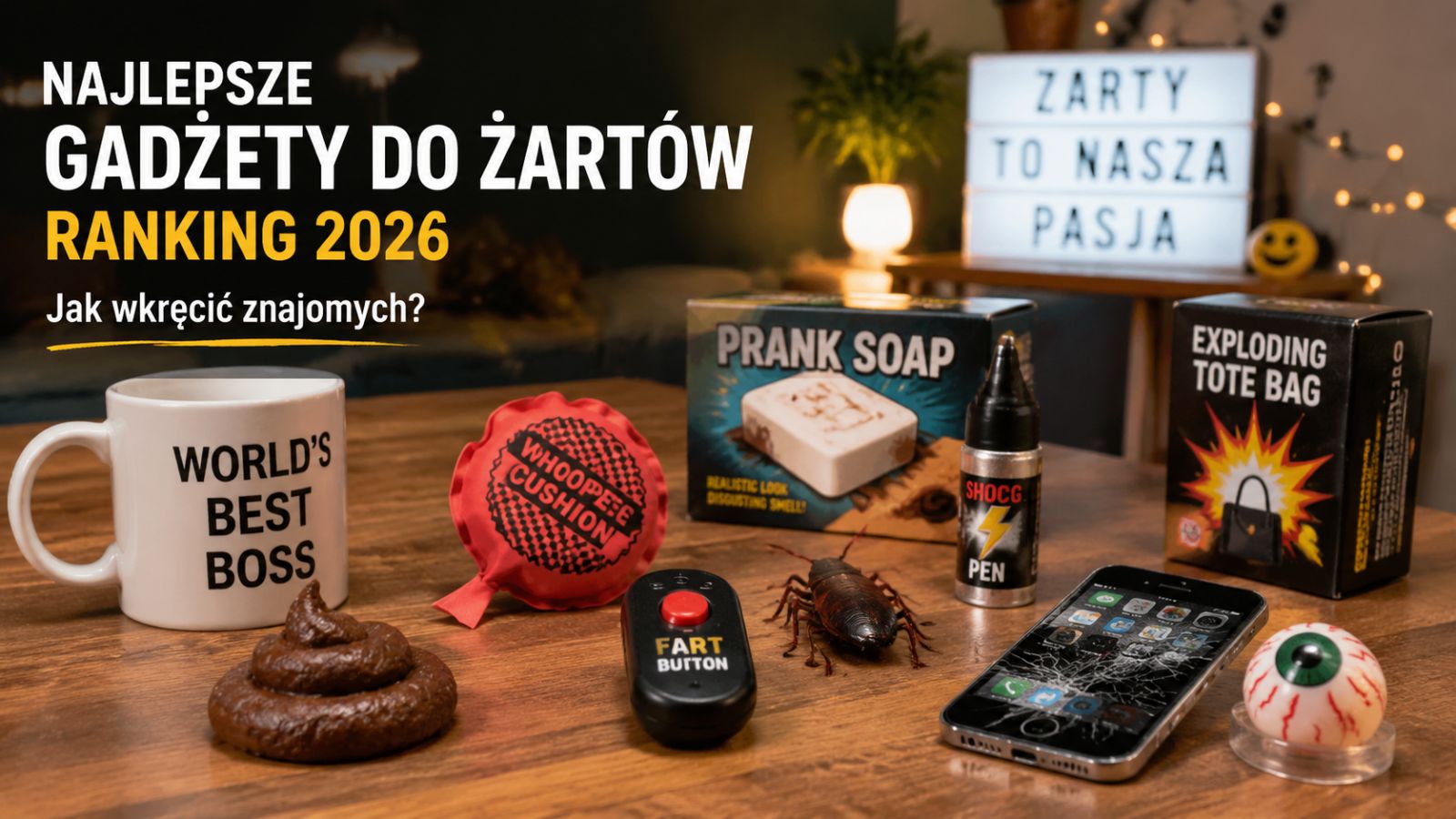 Najlepsze gadżety do żartów – ranking 2026. Jak wkręcić znajomych?