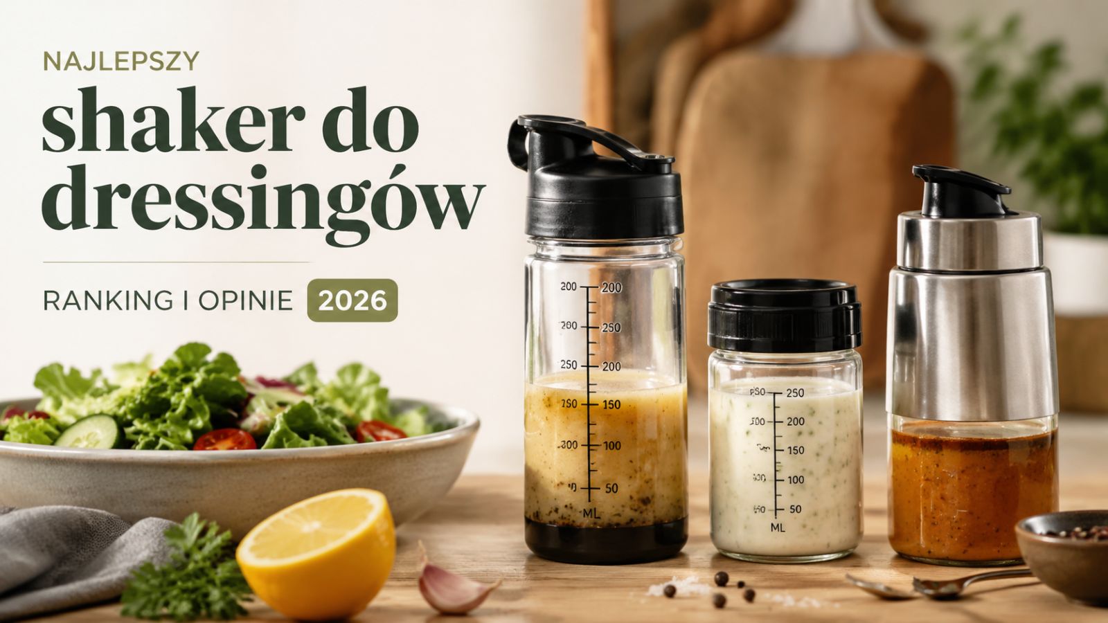 Najlepszy shaker do dressingów – Ranking i opinie 2026