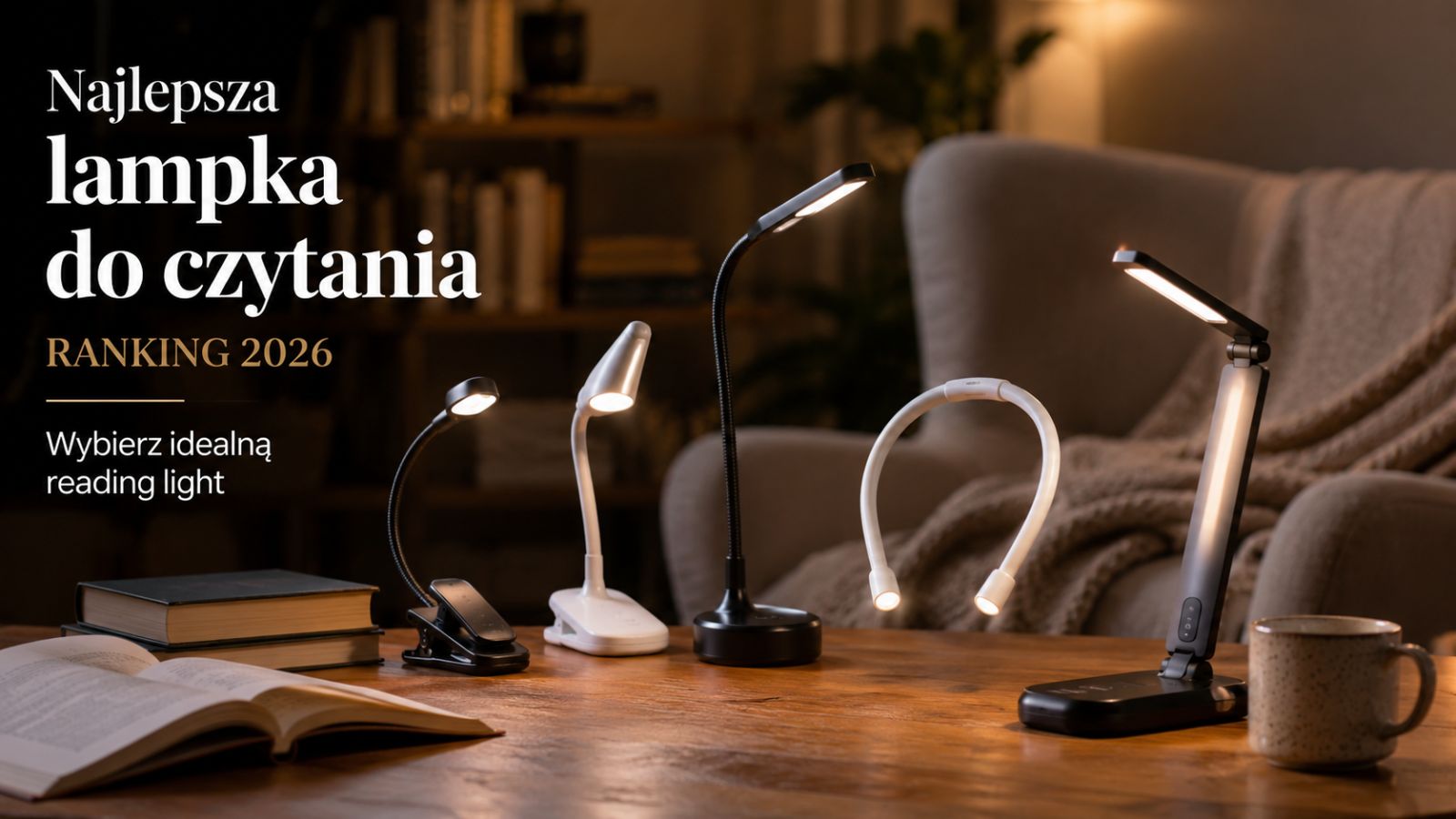 Najlepsza lampka do czytania – ranking 2026. Wybierz idealną reading light