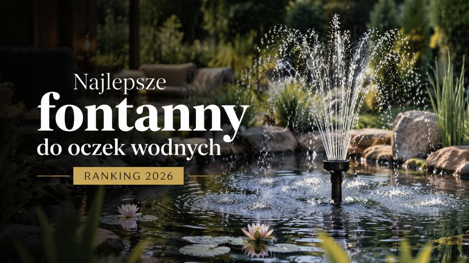 Najlepsze fontanny do oczek wodnych – ranking 2026