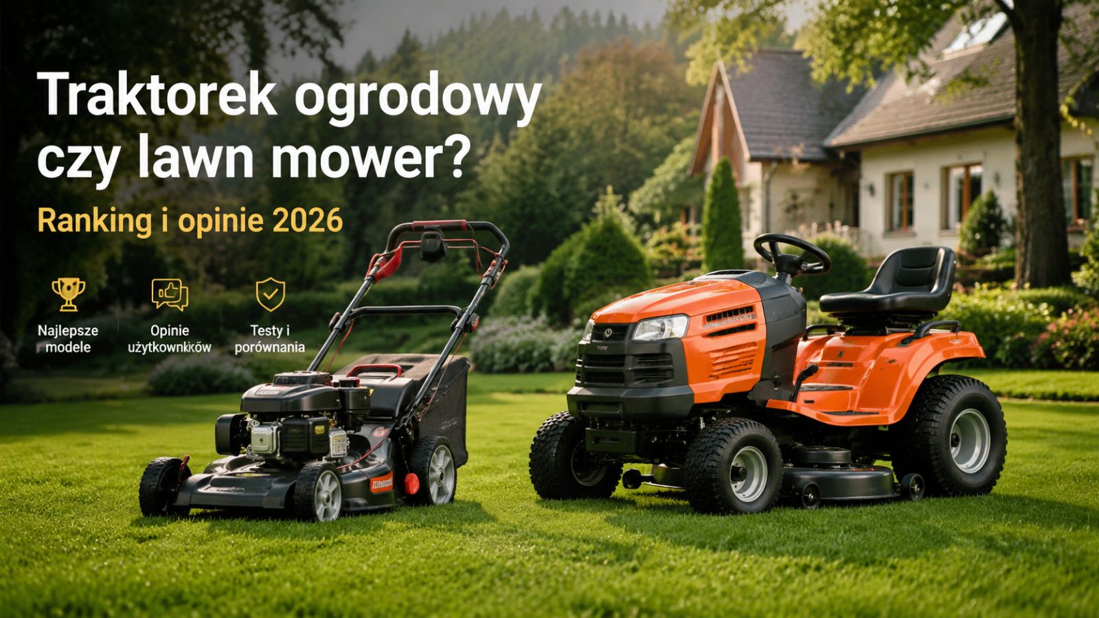 Traktorek ogrodowy czy lawn mower? Ranking i opinie 2026