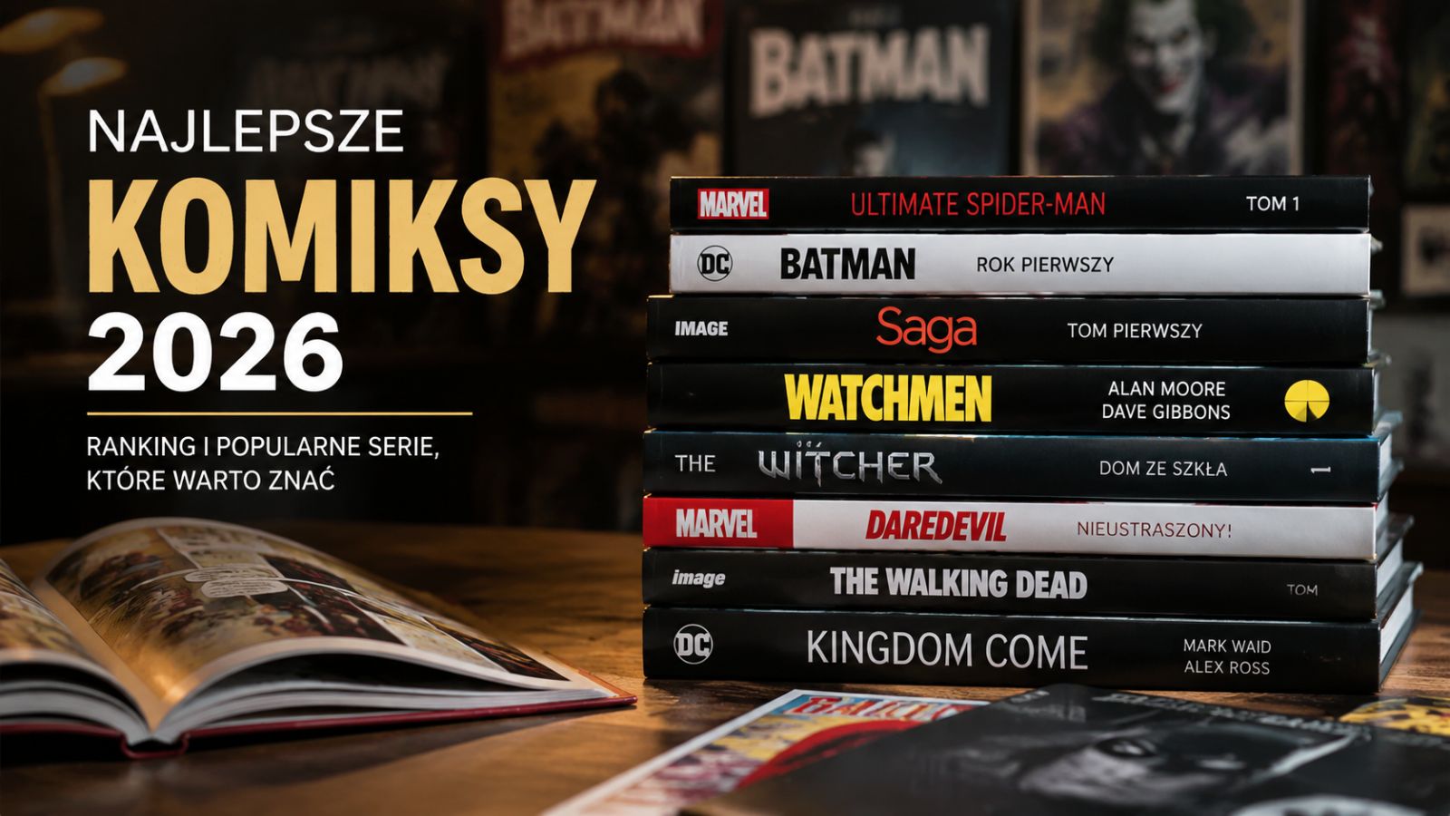 Najlepsze komiksy 2026 – ranking i popularne serie, które warto znać