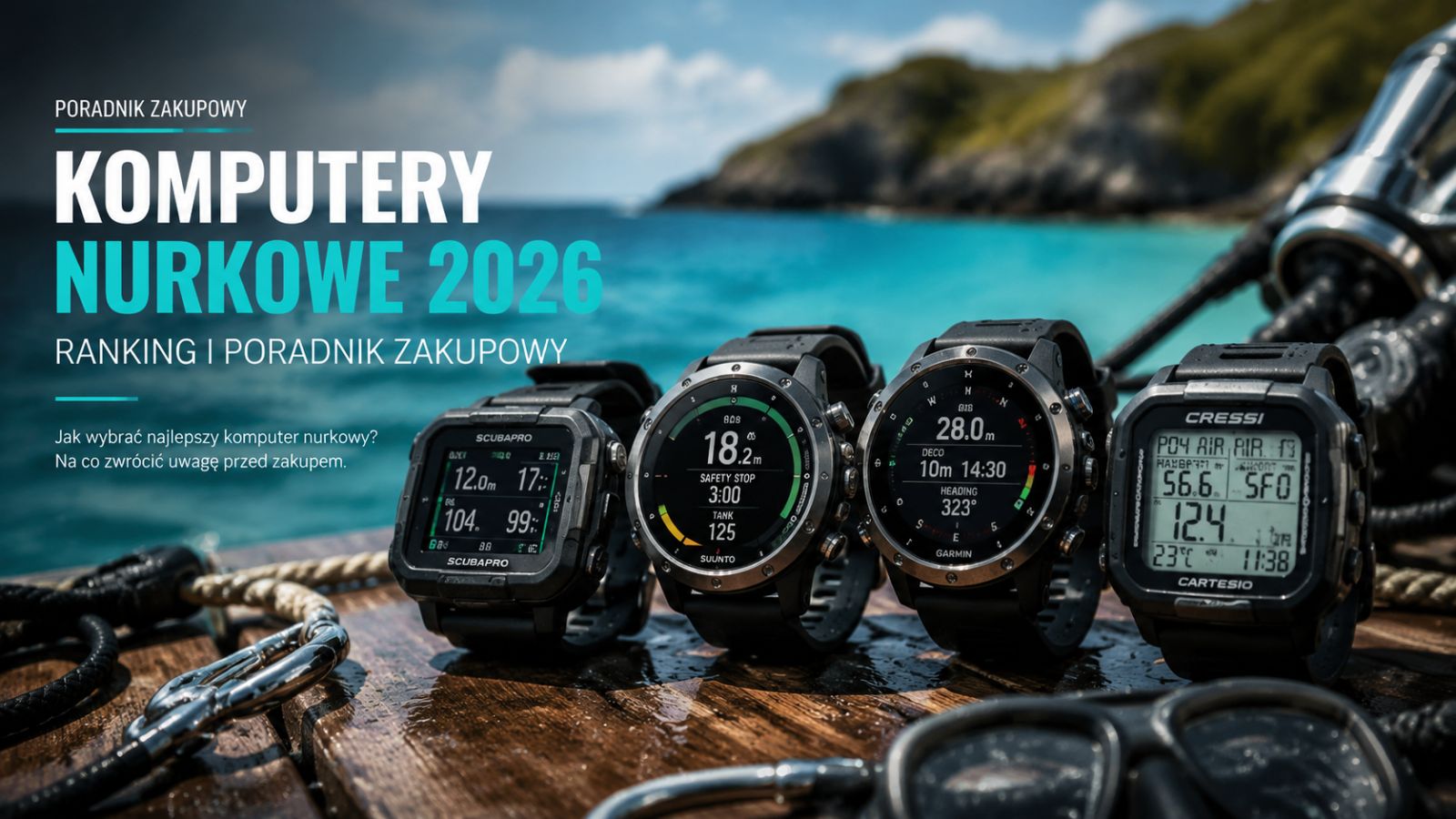 Najlepsze komputery nurkowe 2026 – Ranking i poradnik zakupowy