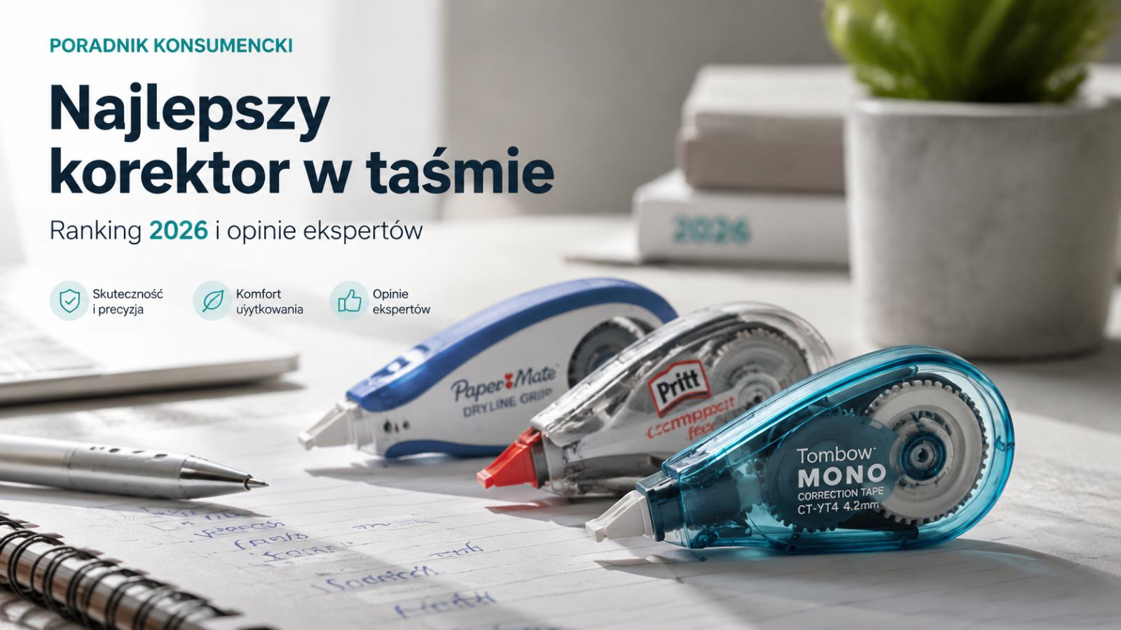 Najlepszy korektor w taśmie – Ranking 2026 i opinie ekspertów