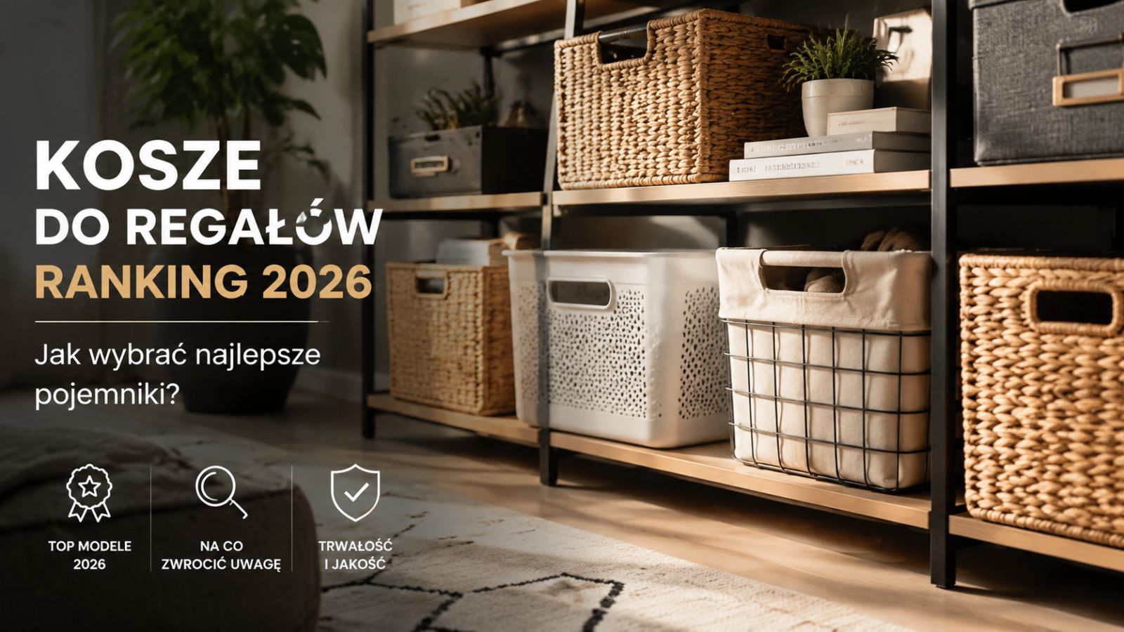 Kosze do regałów – Ranking 2026. Jak wybrać najlepsze pojemniki?