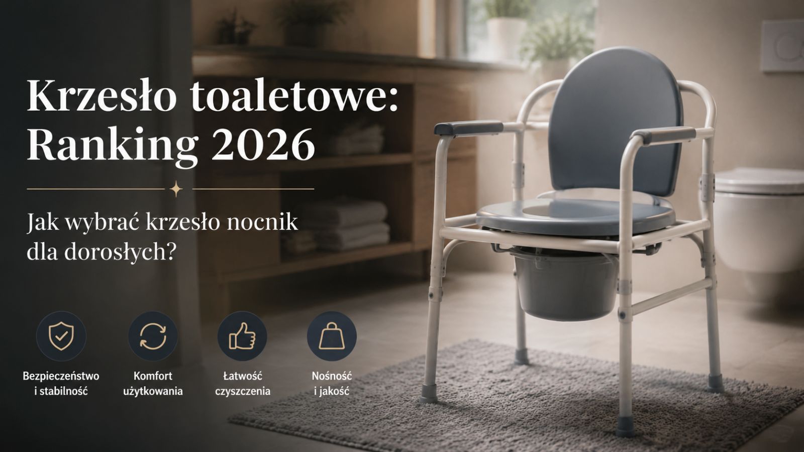 Krzesło toaletowe: Ranking 2026. Jak wybrać krzesło nocnik dla dorosłych?
