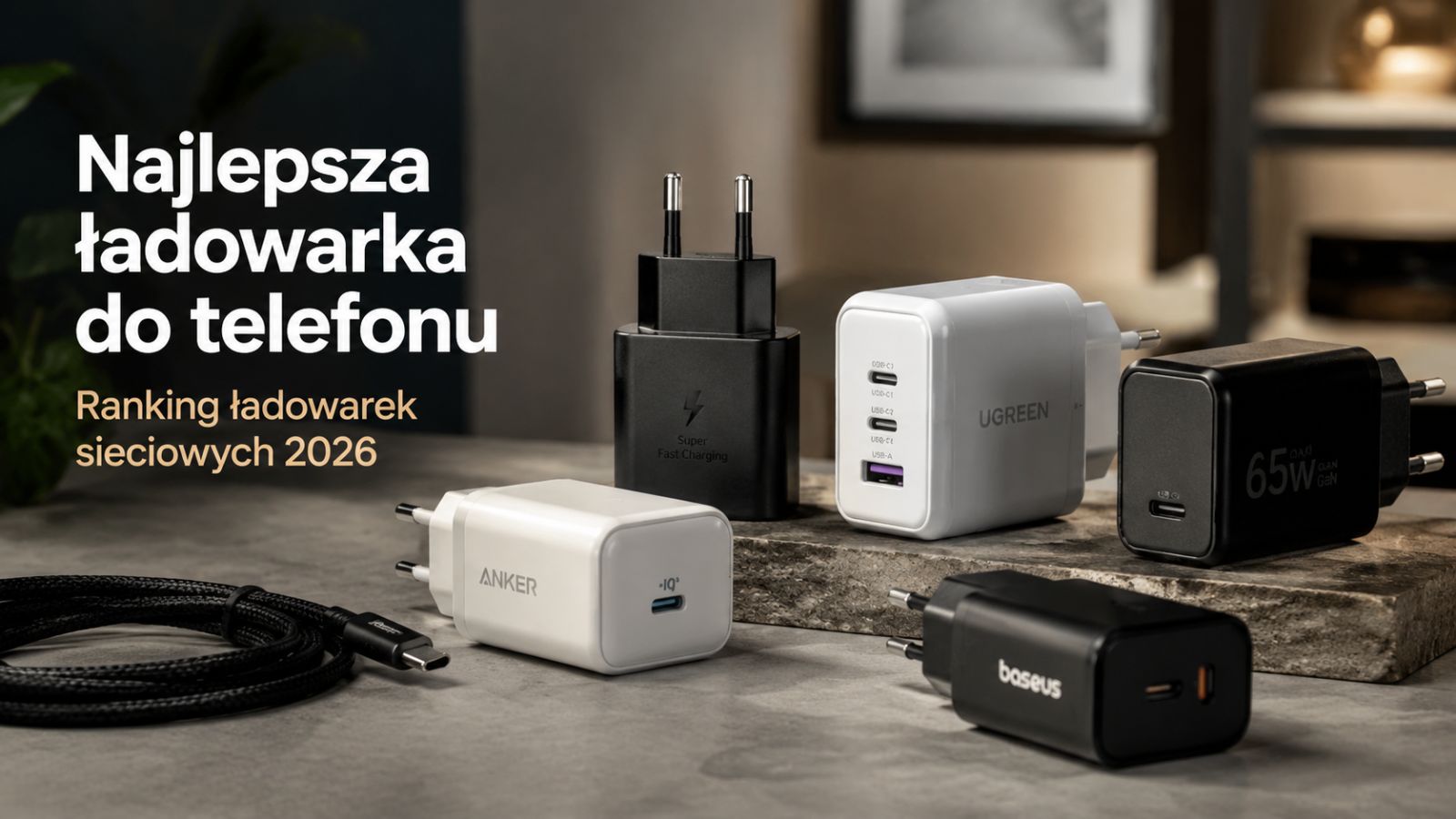 Najlepsza ładowarka do telefonu – ranking ładowarek sieciowych 2026