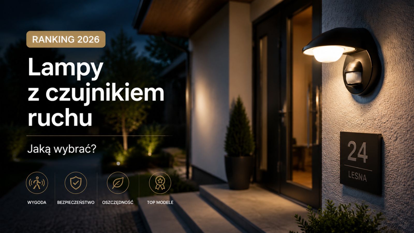 Lampy z czujnikiem ruchu – ranking 2026. Jaką wybrać?