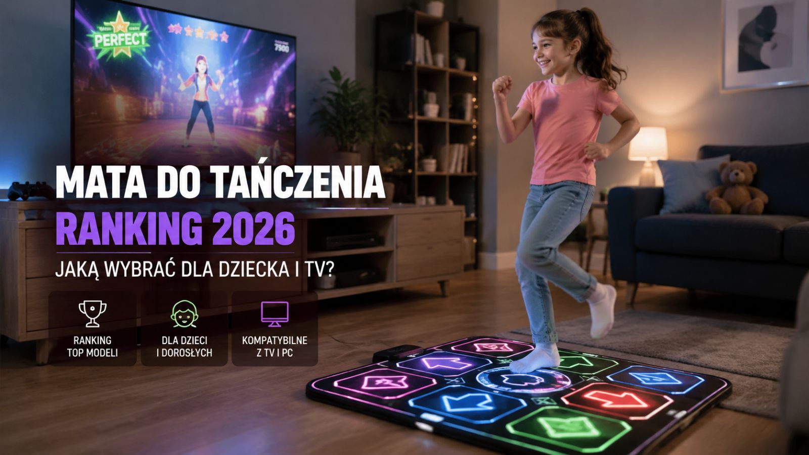 Mata do tańczenia – ranking 2026. Jaką wybrać dla dziecka i TV?