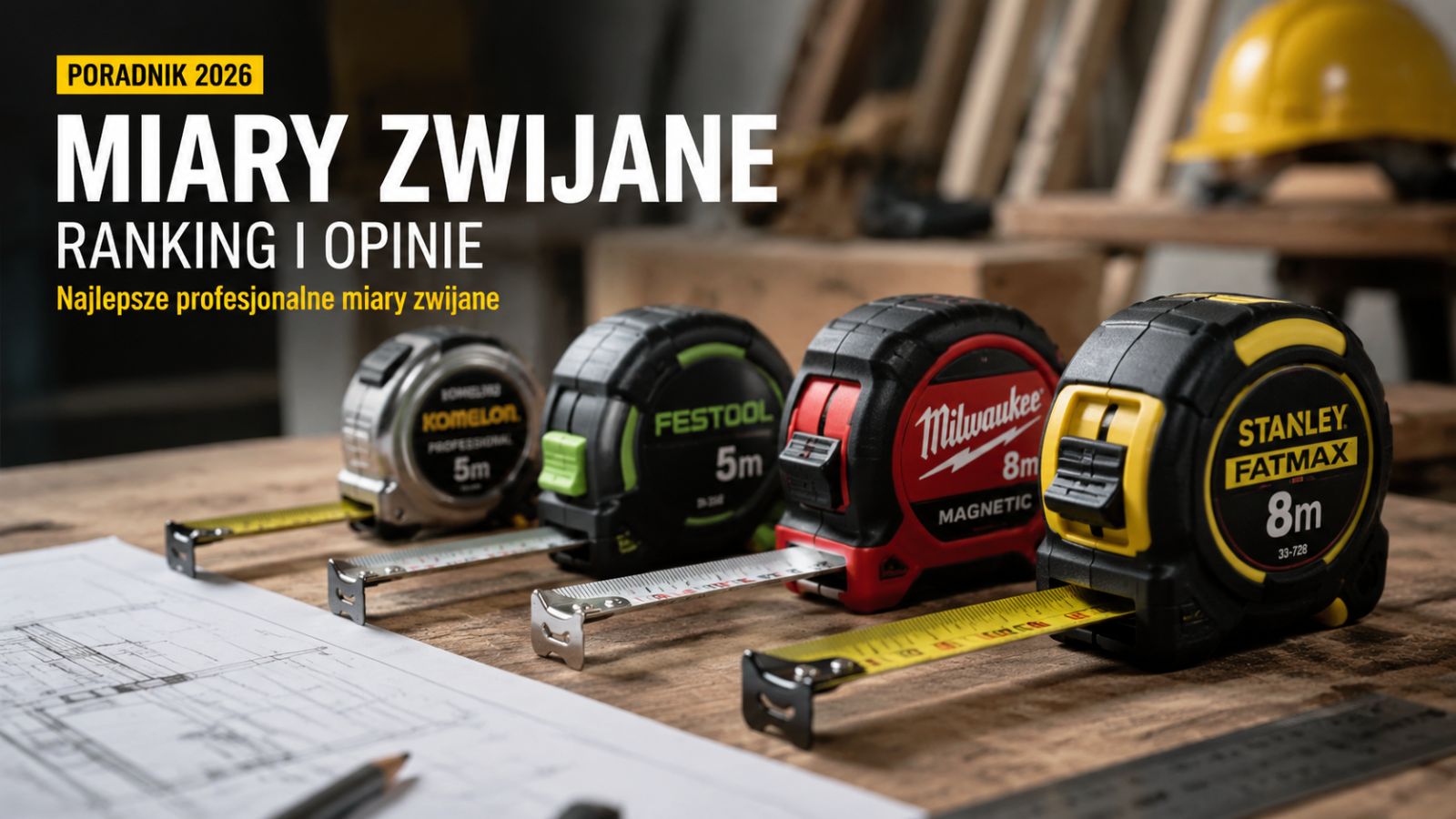 Najlepsze profesjonalne miary zwijane – Ranking i opinie 2026