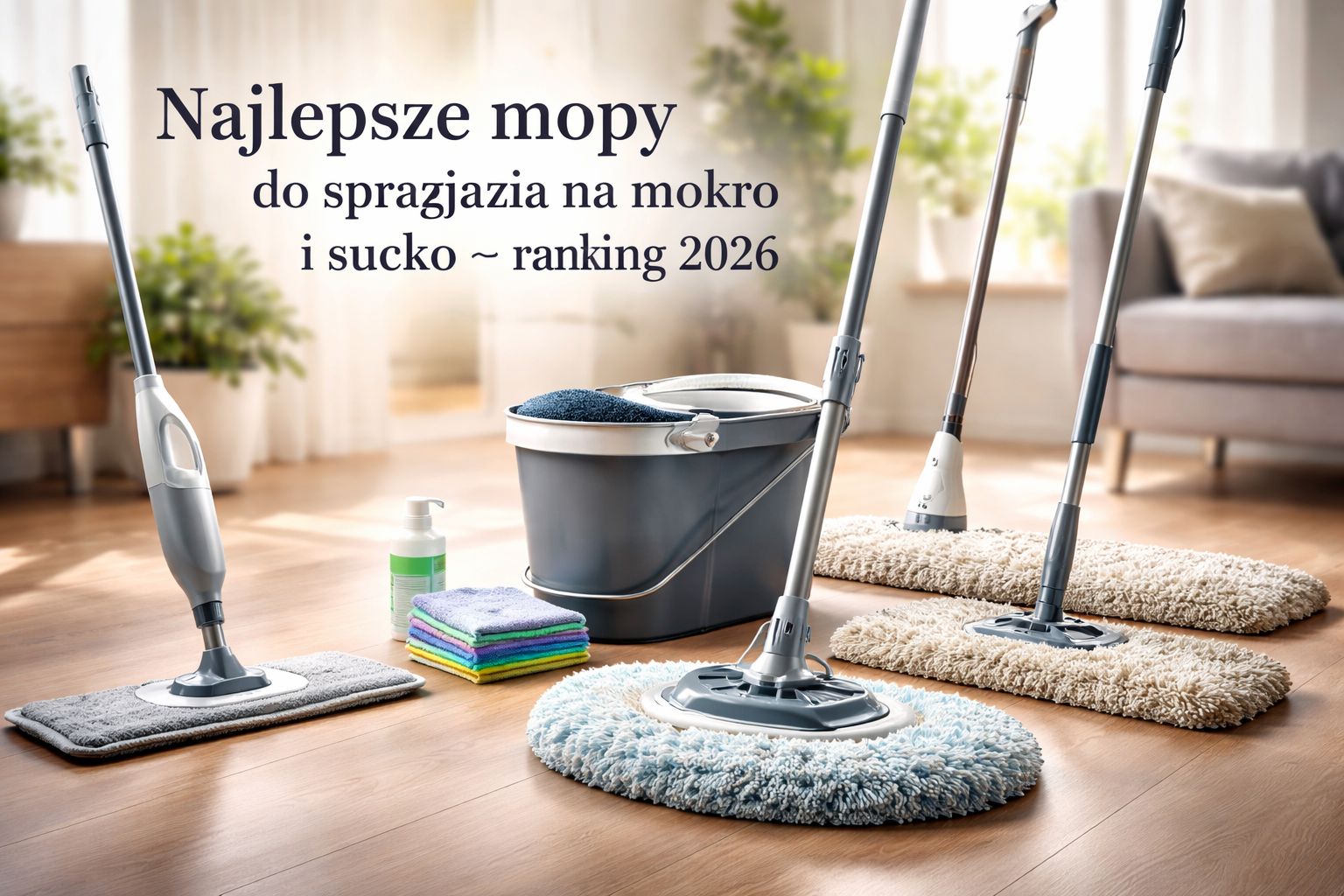 Najlepsze mopy do sprzątania na mokro i sucho – ranking 2026