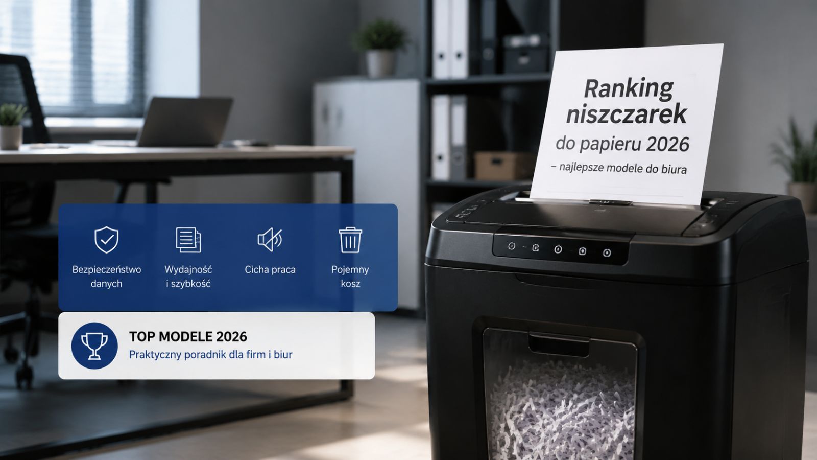 Ranking niszczarek do papieru 2026 – najlepsze modele do biura