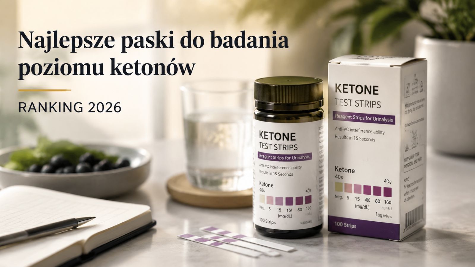 Najlepsze paski do badania poziomu ketonów – Ranking 2026