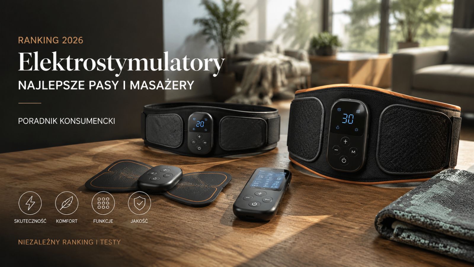 Elektrostymulator ranking 2026 – najlepsze pasy i masażery