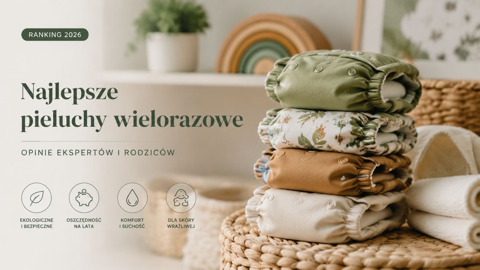 Najlepsze pieluchy wielorazowe – ranking 2026 i opinie ekspertów