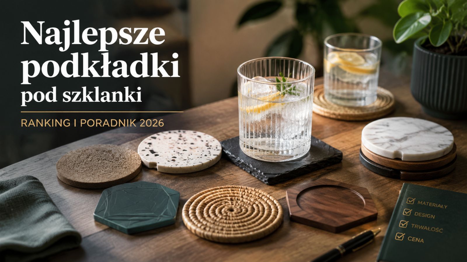 Najlepsze podkładki pod szklanki – ranking i poradnik 2026