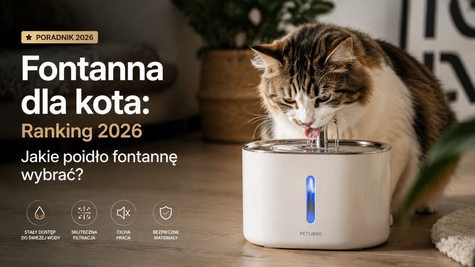 Fontanna dla kota: Ranking 2026. Jakie poidło fontannę wybrać?