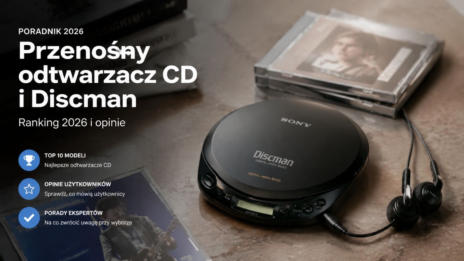 Przenośny odtwarzacz CD i discman – Ranking 2026 i opinie