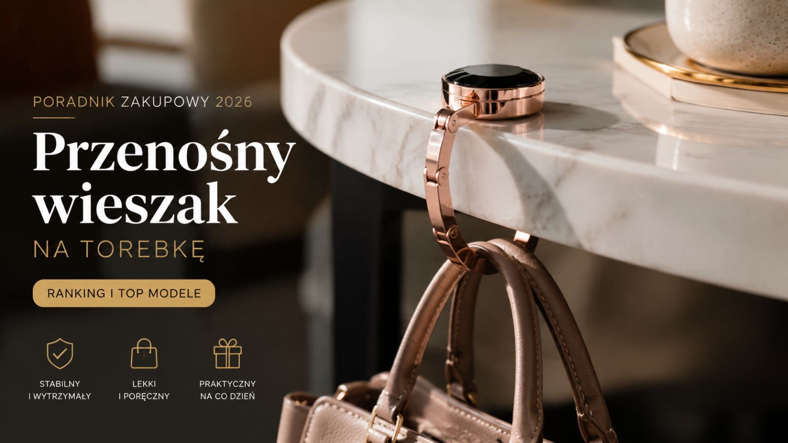 Przenośny wieszak na torebkę – ranking i poradnik zakupowy 2026