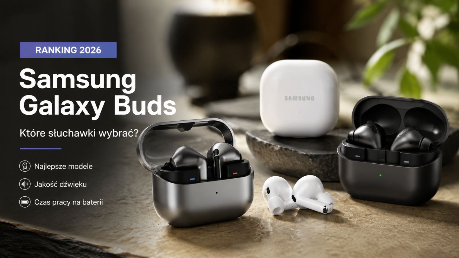 Samsung Galaxy Buds – ranking 2026. Które słuchawki wybrać?