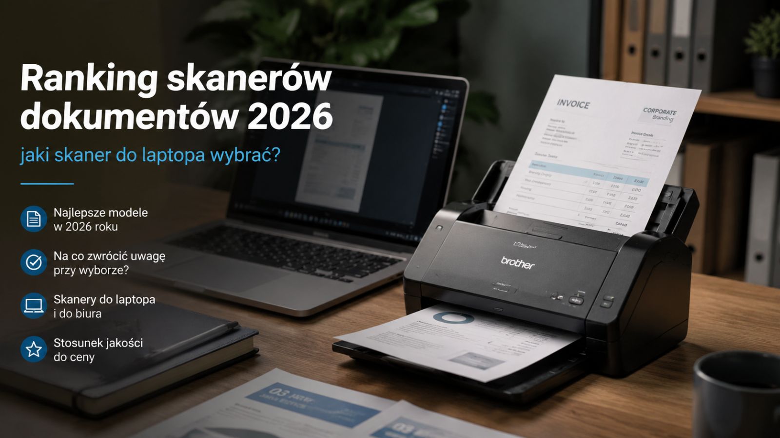 Ranking skanerów dokumentów 2026 – jaki skaner do laptopa wybrać?