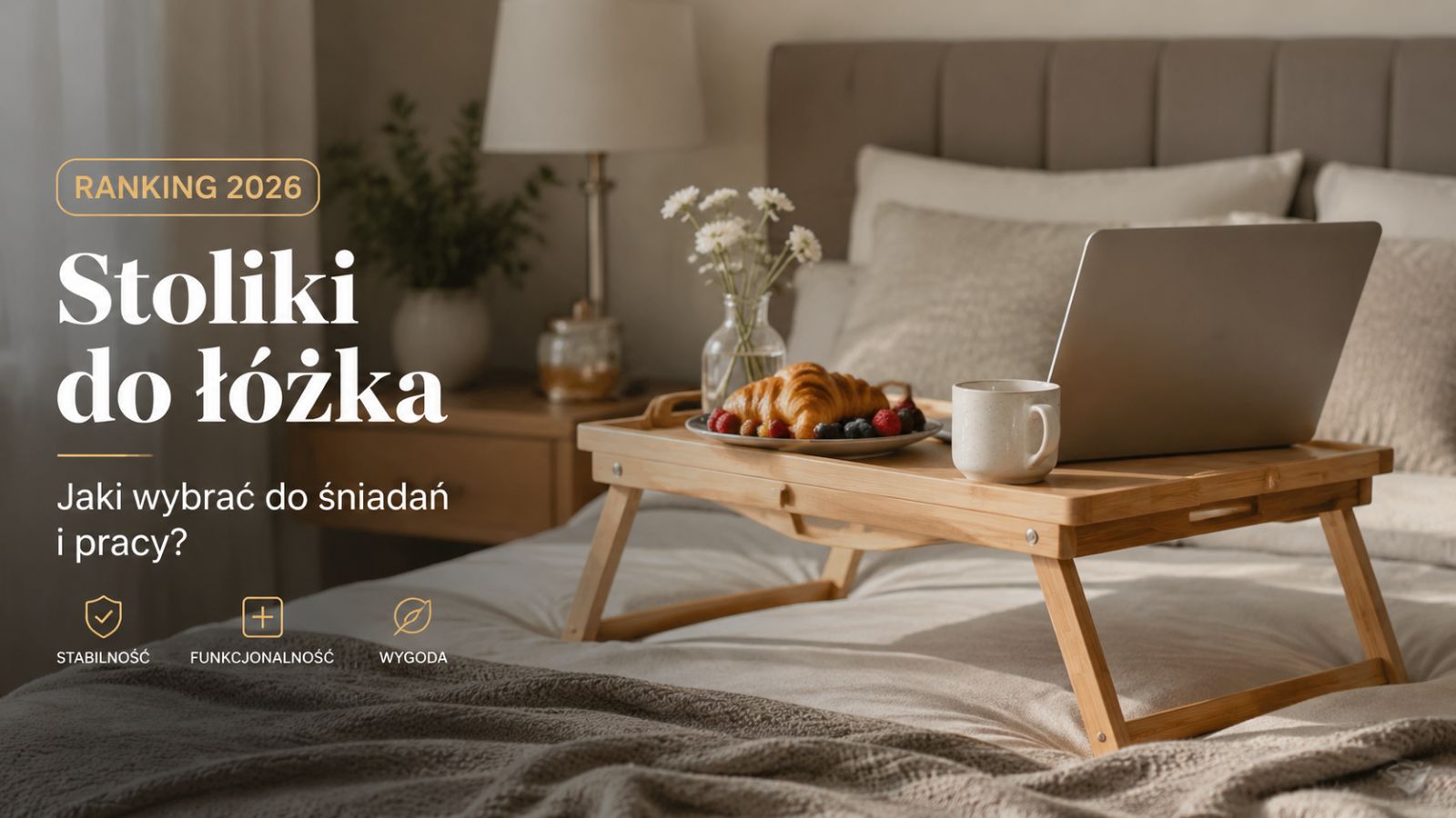 Stoliki do łóżka – ranking 2026. Jaki wybrać do śniadań i pracy?