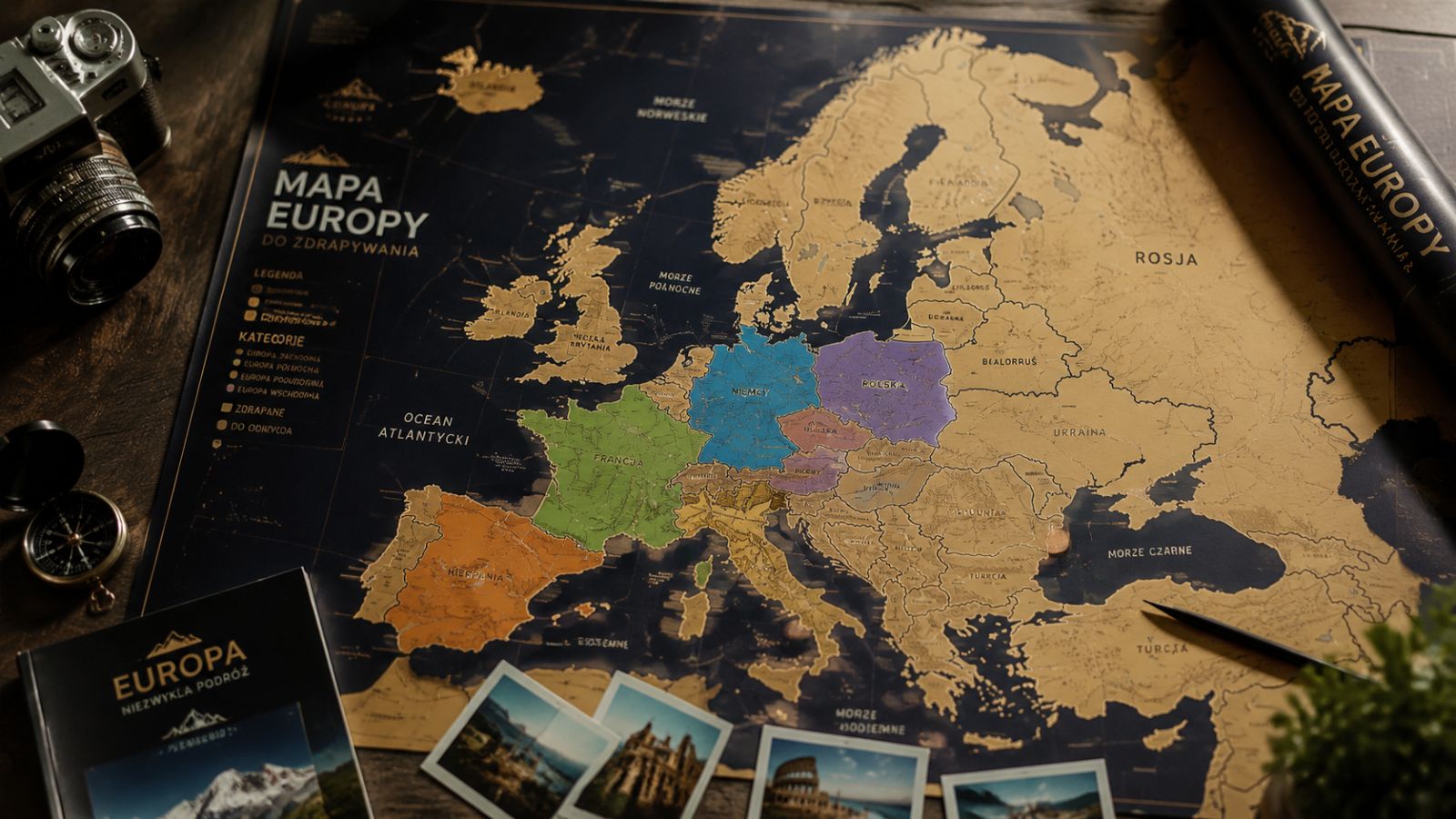 Mapa Europy do zdrapywania – ranking 2026. Jaką wybrać?