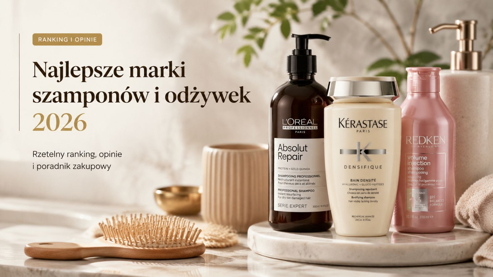 Najlepsze marki szamponów i odżywek 2026 – ranking i opinie