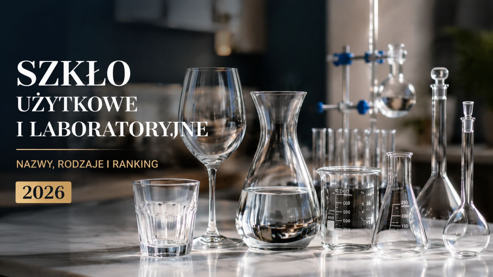 Szkło użytkowe i laboratoryjne – nazwy, rodzaje i ranking 2026
