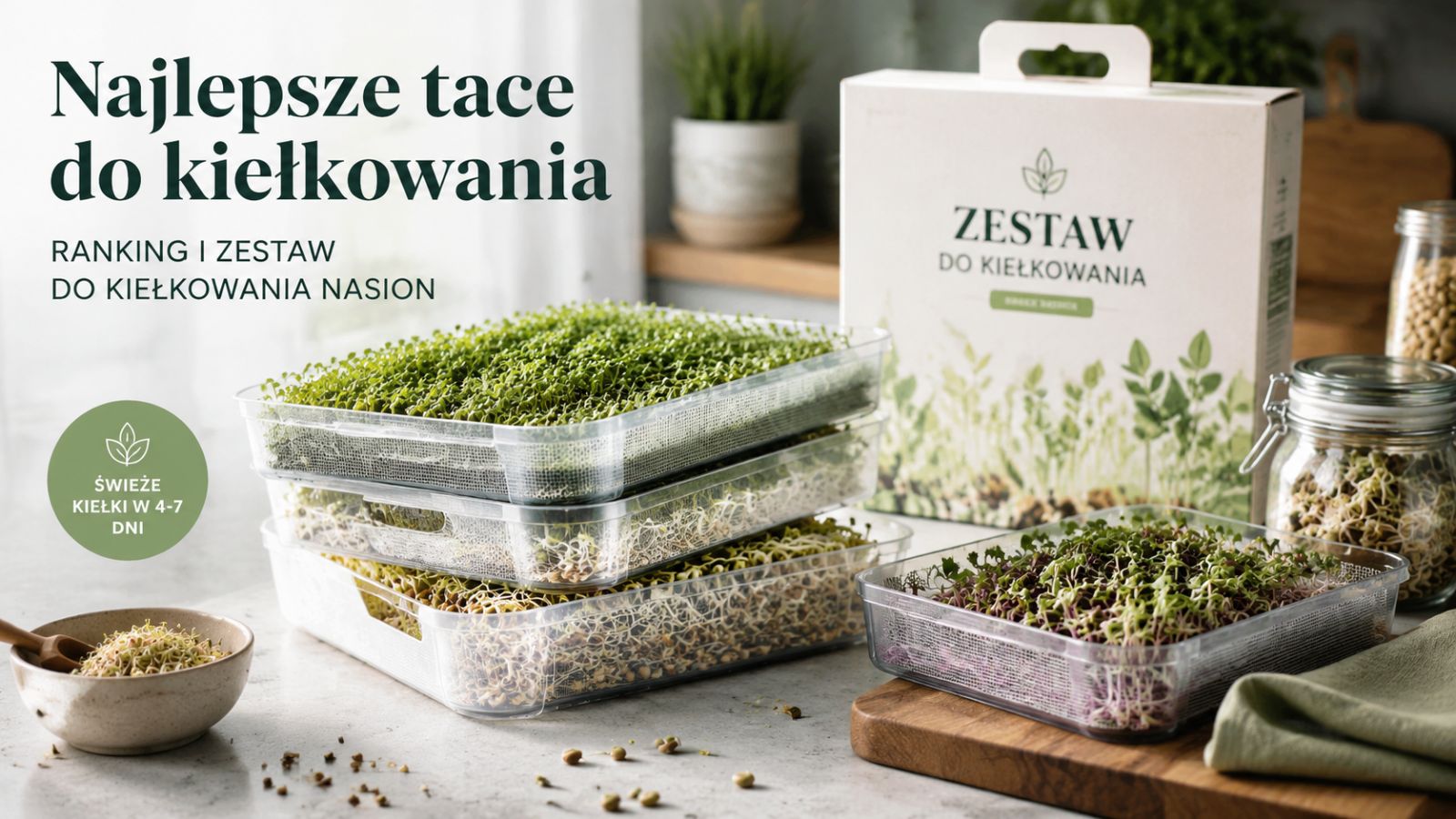 Najlepsze tace do kiełkowania – ranking i zestaw do kiełkowania nasion