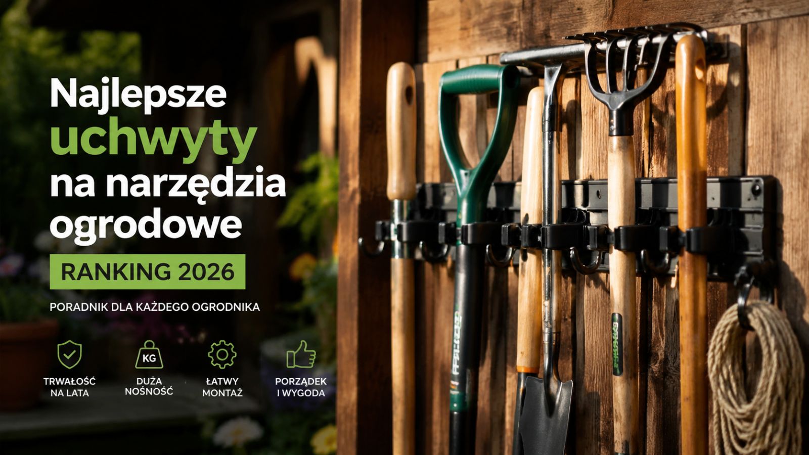 Najlepsze uchwyty na narzędzia ogrodowe – Ranking 2026