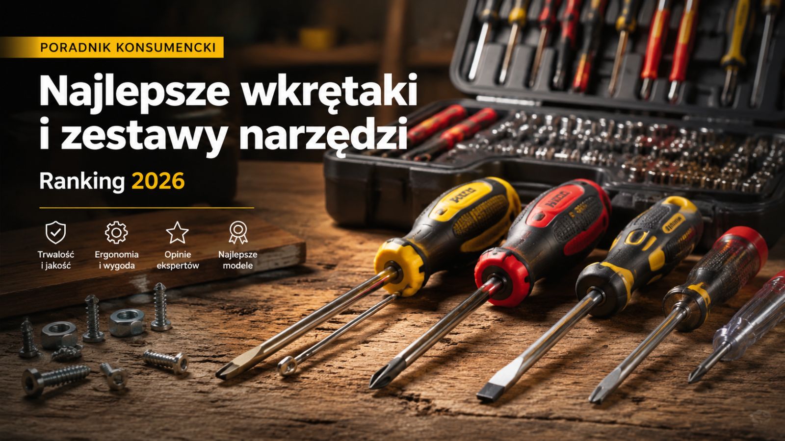 Najlepsze wkrętaki i zestawy narzędzi – Ranking 2026