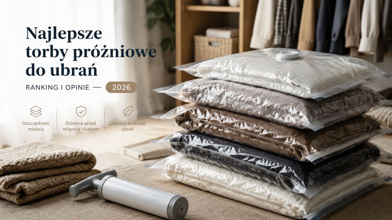 Najlepsze torby próżniowe do ubrań – ranking i opinie 2026