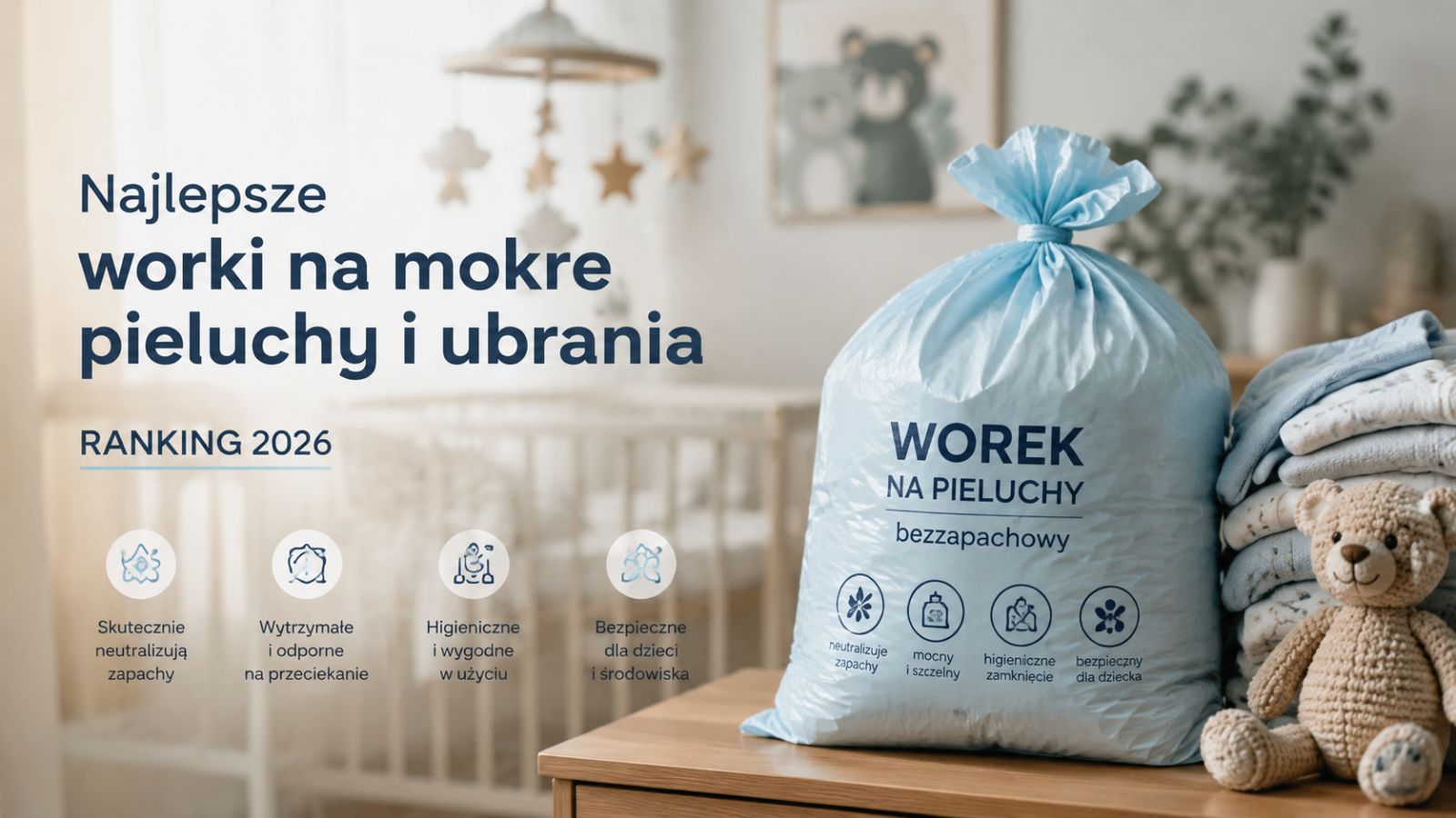 Najlepsze worki na mokre pieluchy i ubrania – Ranking 2026
