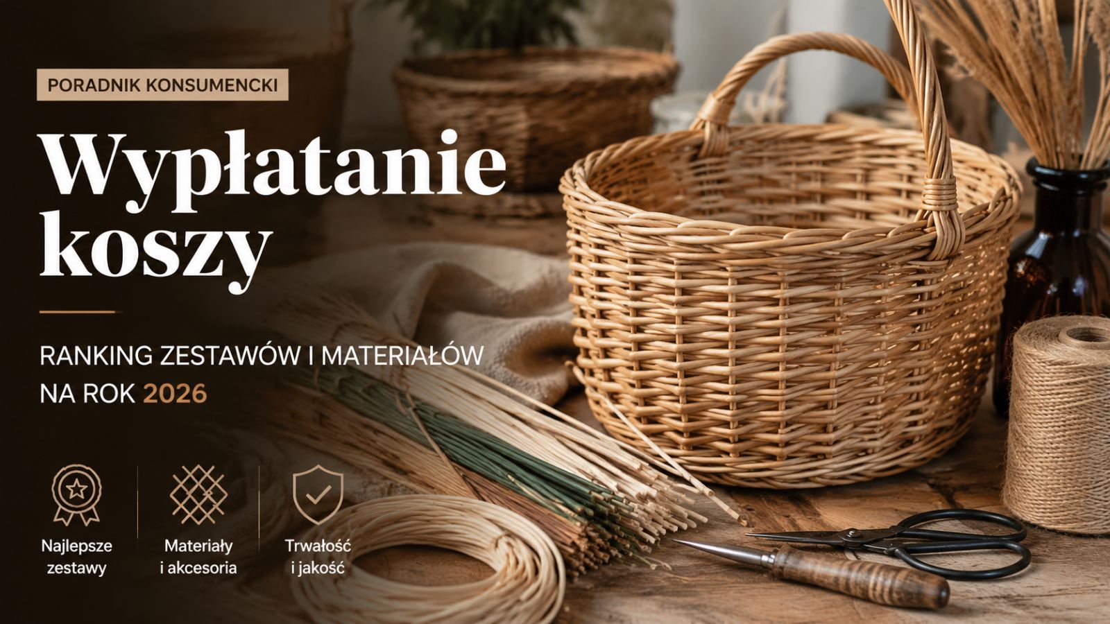 Wyplatanie koszy – ranking zestawów i materiałów na rok 2026